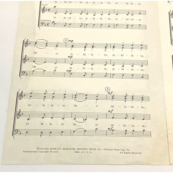 Jubilate Deo by Gordon Young Choir Sheet Music - Picture 3 of 5